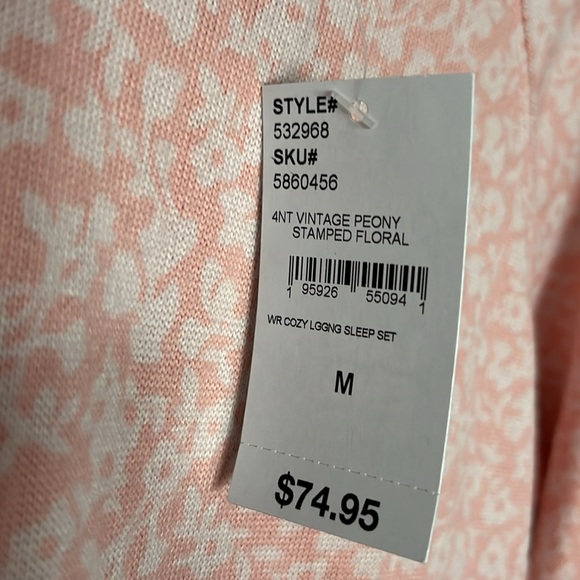 Lands End BNWT Cozy 2 pc. sleep set-soft and comfy! Pretty in pink! - Picture 2 of 4